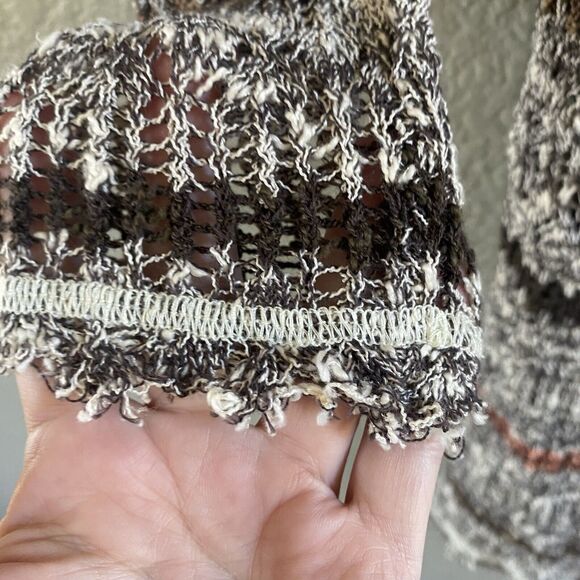 Free People Tunic Womens Small Life's a Beach Stripe Open Back Sweater Dress - Picture 4 of 13